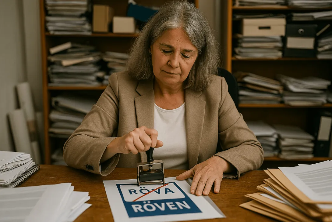 En kvinna som på administrativt sätt slår fast att Röva ska heta Röven